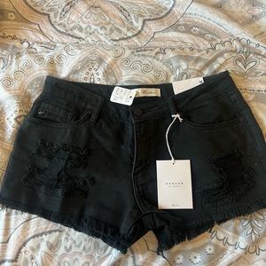 Black KanCan shorts